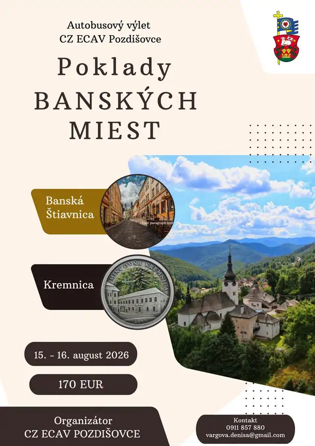 Zborový výlet - poklady banských miest