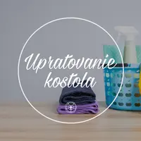 Upratovanie kostola - september